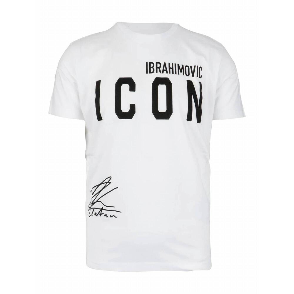 NEW DSQUARED2 women's icon graphic t-shirt in white